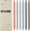 Ddaowanx Gel Pens,6 Pcs 0.5mm Retractable Quick Dry Black Ink Pens Father Jim Norris notebooks