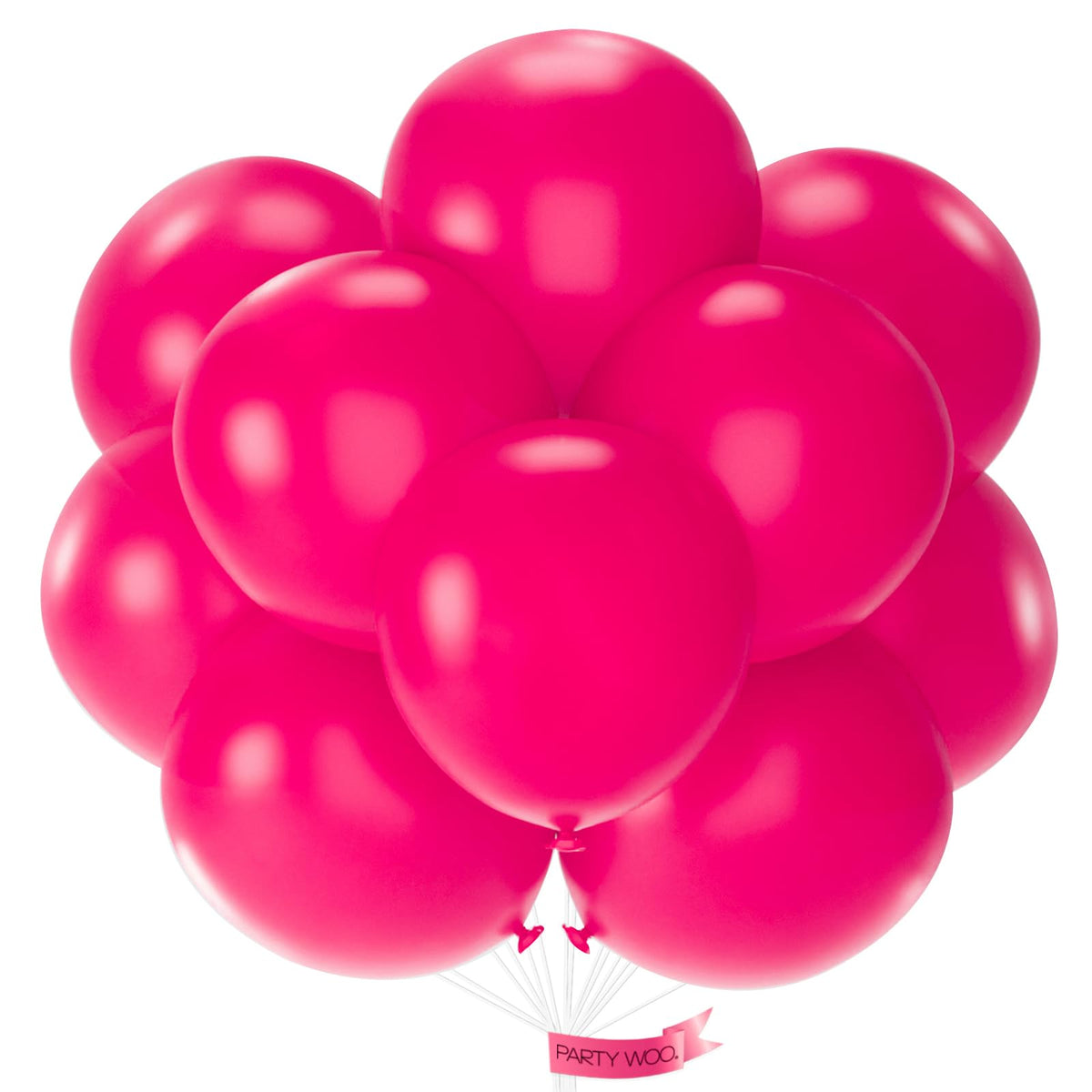 PartyWoo Assorted Colors Rainbow Balloons 50pcs Multicolor Colorful Color