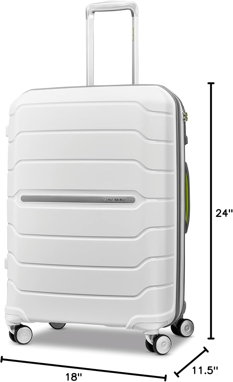 Samsonite Freeform Medium Luggage with Dual 360° Spinner Wheels - Checked Suitcase - TSA Lock, Airline-Approved - Lightweight Durable Polypropylene Expandable Hardshell - Amethyst Purple