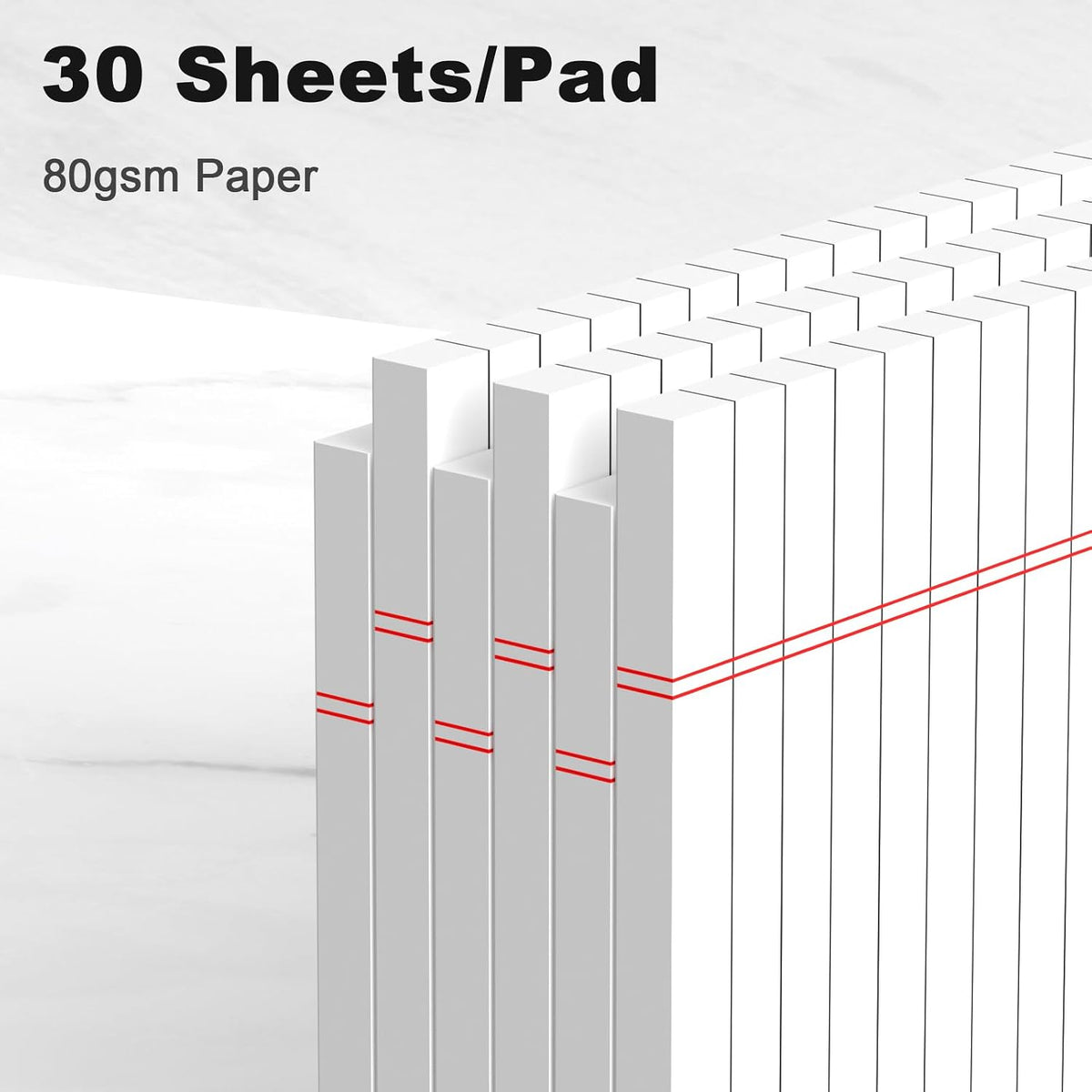 AILZFEI 6pcs Small Note Pad 5x8 College Ruled Legal Pads Paper Notepads 6 Pack Study Back Writing Pads 5 x 8 Legal Pads Perforated Narrow Ruled Pads of Paper White Father Jim Norris notebooks