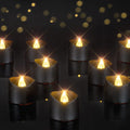 Homemory 24-Pack Black Flameless Battery Tea Light Candles, 200+ Hours Father Jim Norris notebooks