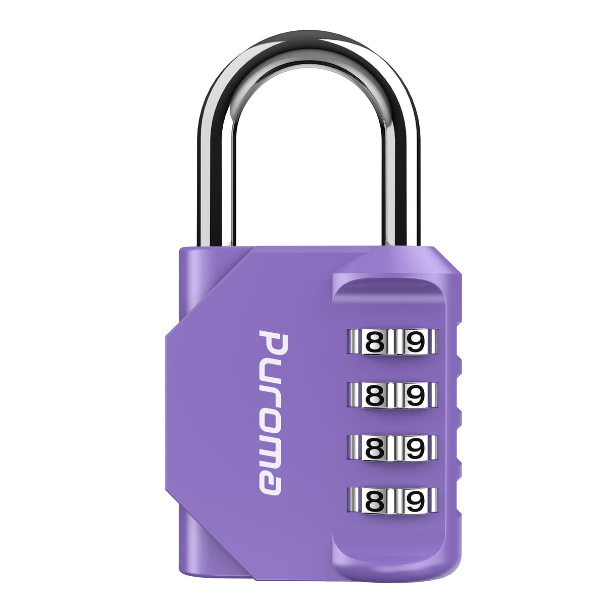 Puroma 2 Pack Combination Lock Locker 4 Digits Combo Padlock Gym Black
