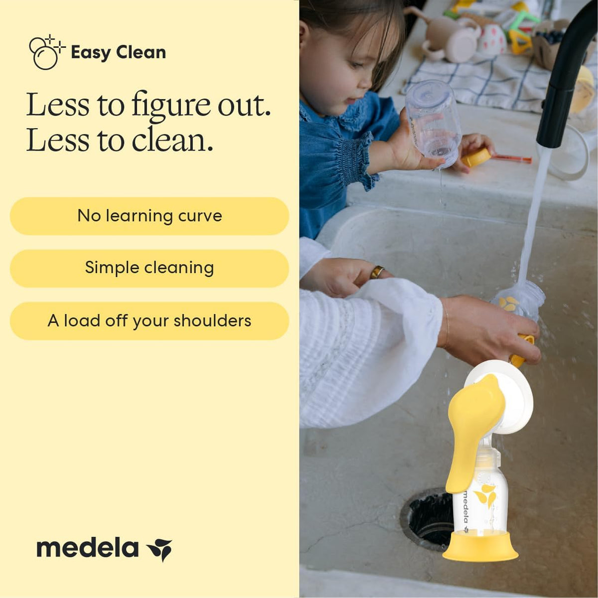 Medela Harmony Manual Breast Pump, On-the-Go, More Milk Output