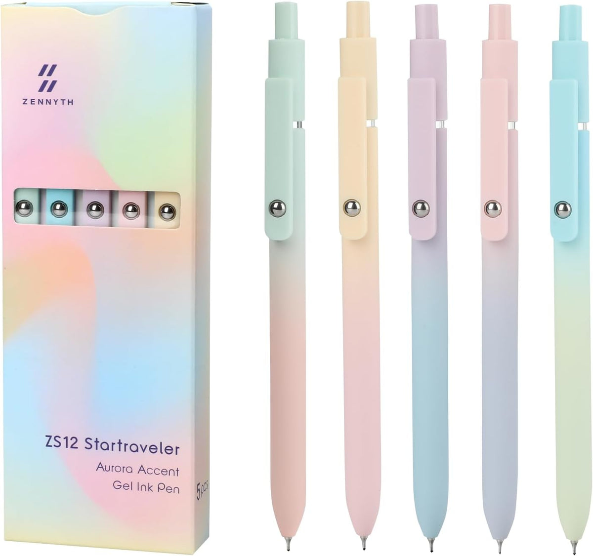 Ddaowanx Gel Pens,6 Pcs 0.5mm Retractable Quick Dry Black Ink Pens Father Jim Norris notebooks