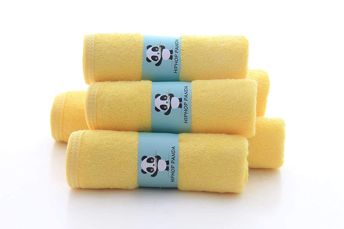 HIPHOP PANDA Ultra Soft Baby Washcloths, 2-Layer Absorbent Wash Cloths