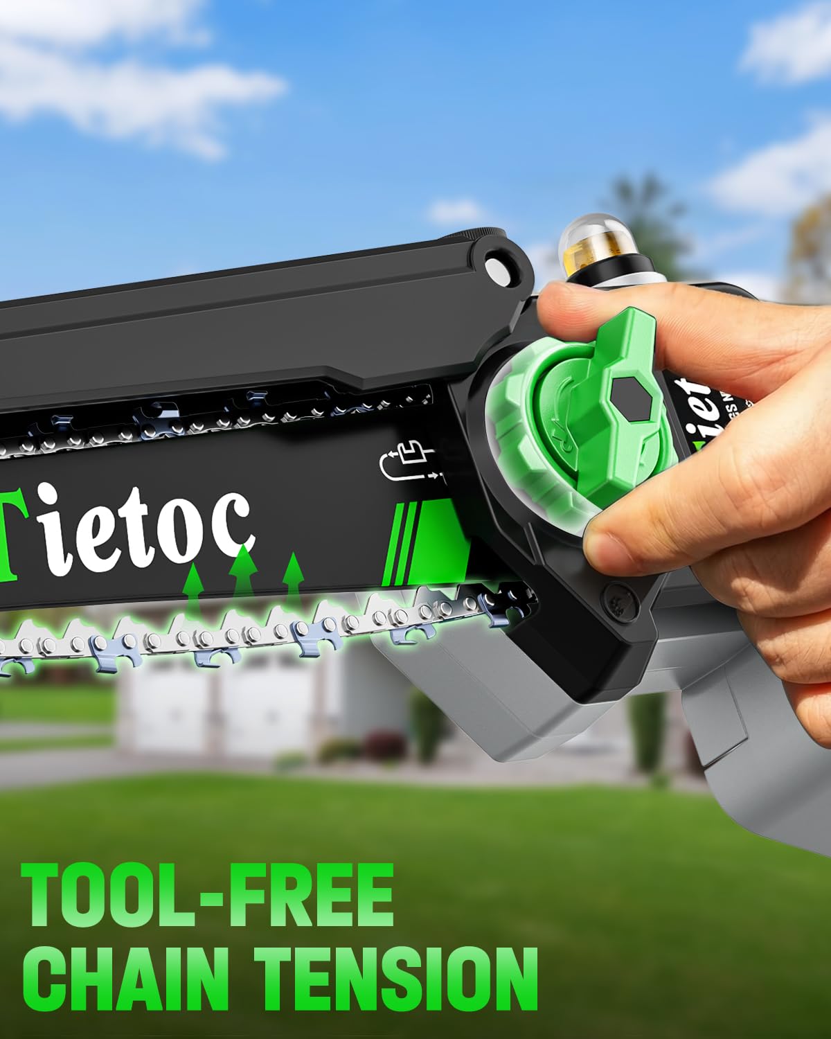 TIETOC 2-in-1 Brushless Pole Saw for Tree Trimming – 8" Mini Electric Chainsaw with 2×4000mAh Batteries, Auto Oiling, Tool-Free Adjustment,Cordless Battery Powered Saw for Home Garden Branch Cutting Father Jim Norris notebooks