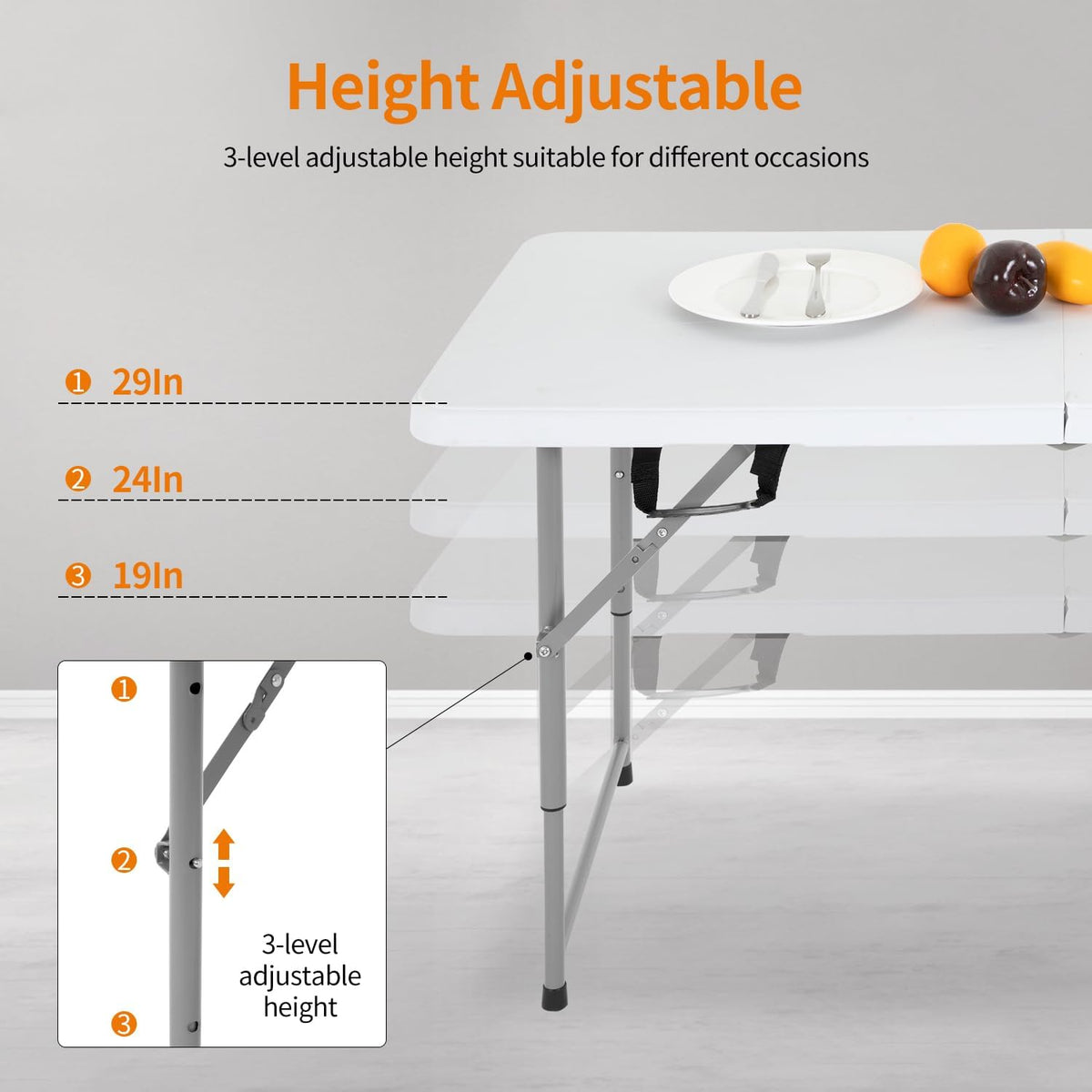 BestOffice | 6FT Folding Table | Black | Portable Plastic Table Father Jim Norris notebooks