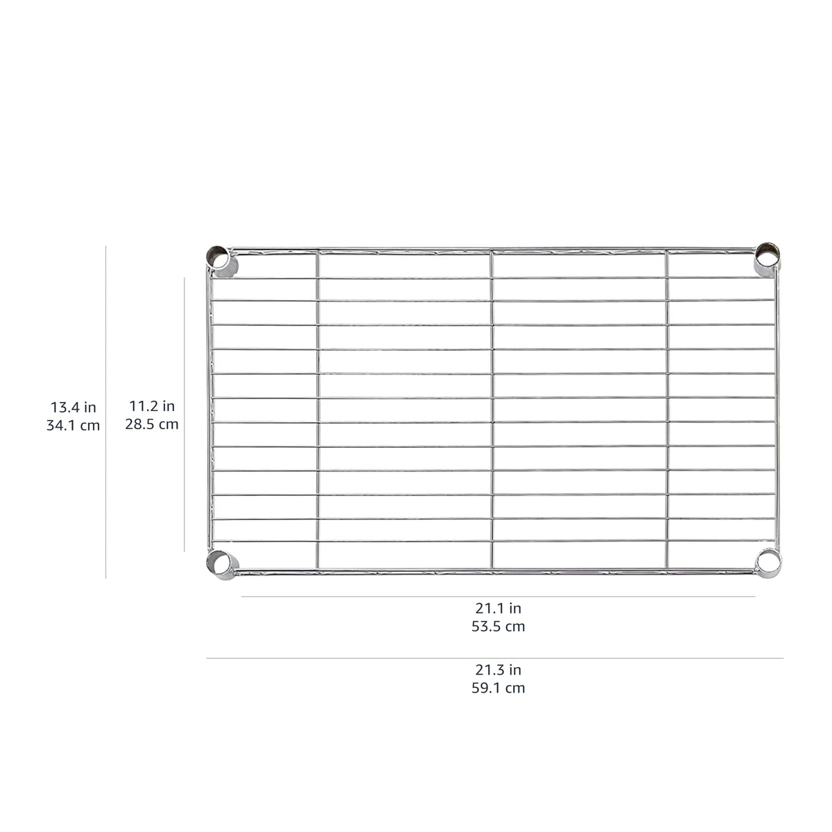 Amazon Basics 5-Shelf Adjustable Heavy Duty Steel Wire Storage Shelves for Garage