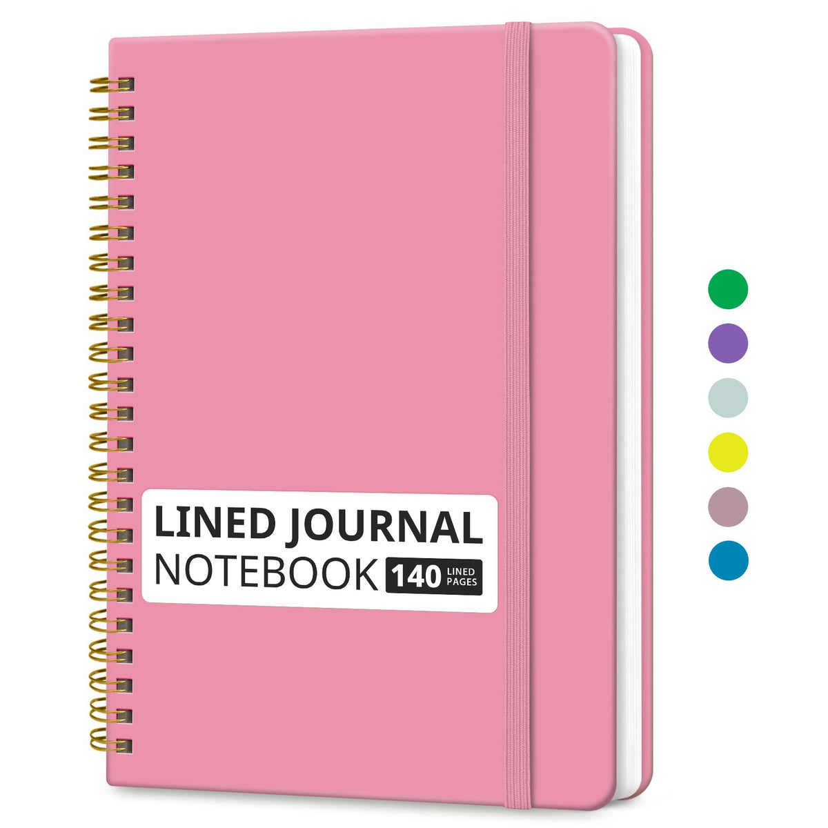 Taja Lined Spiral Notebook for Work, 5.7"x7.9" Spiral Journal College Ruled Father Jim Norris notebooks