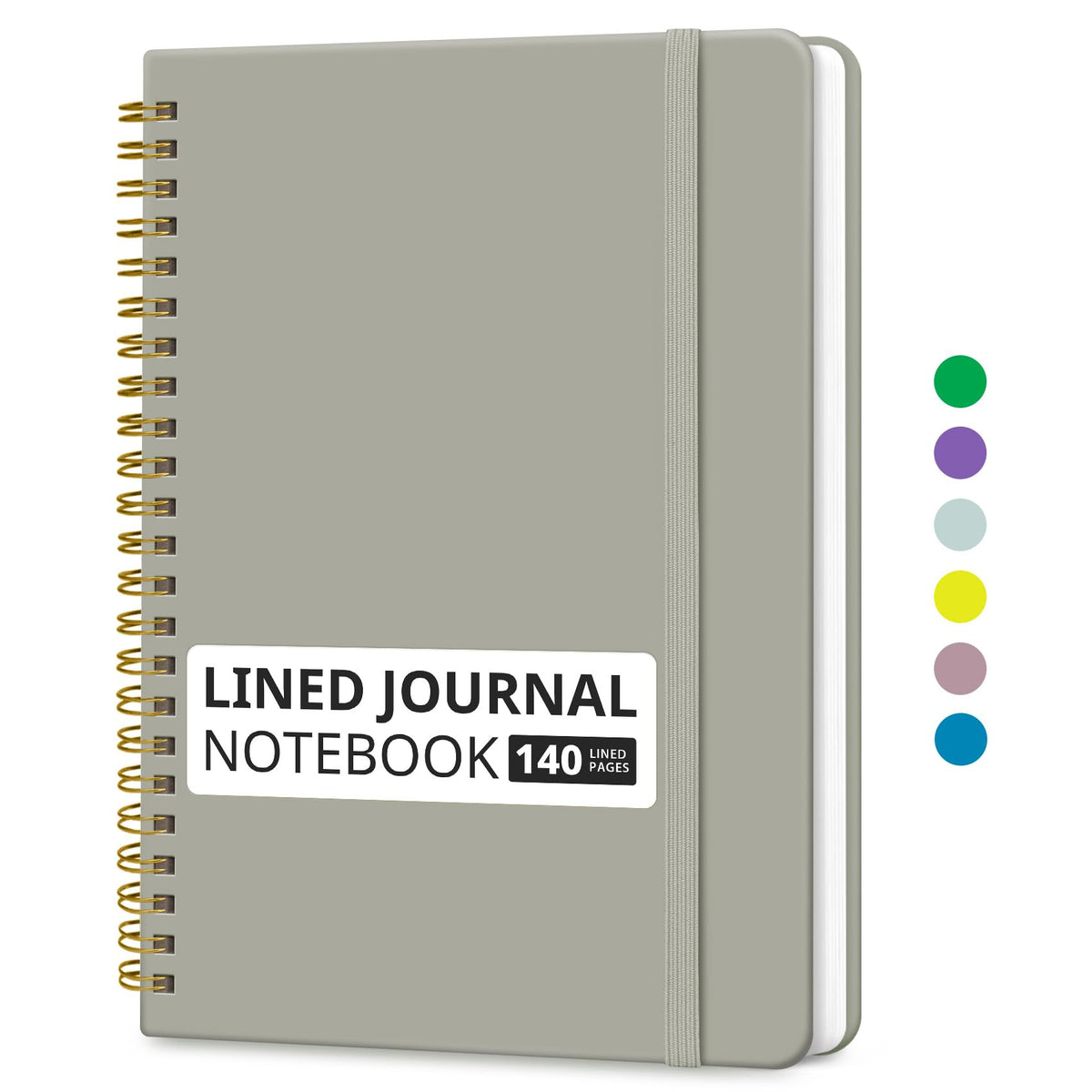 Taja Lined Spiral Notebook for Work, 5.7"x7.9" Spiral Journal College Ruled Father Jim Norris notebooks