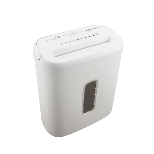 Amazon Basics 8-Sheet High Security Cross Cut Paper and Credit Card Shredder with P-4 Security, Auto Shut-off, Black Father Jim Norris notebooks