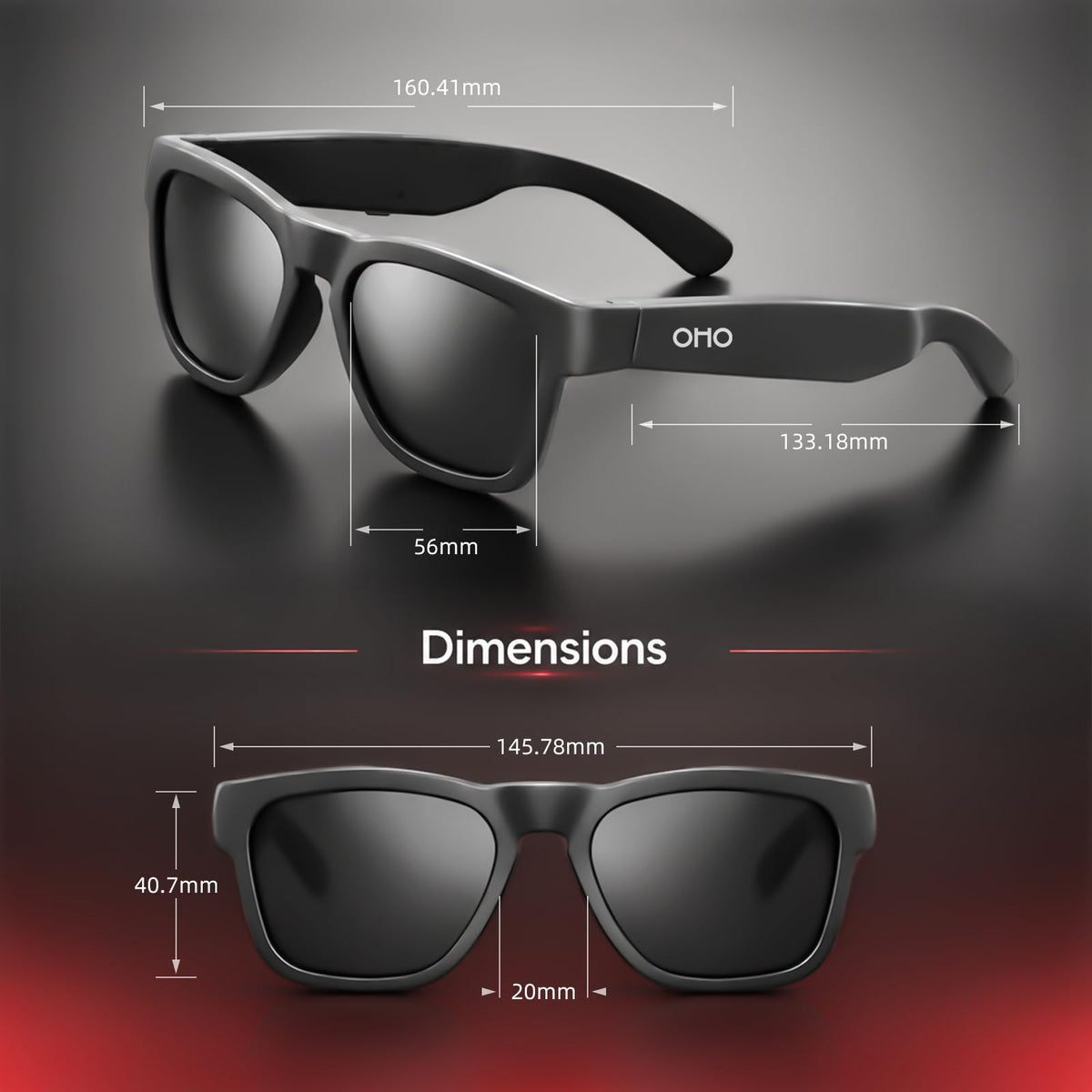 OhO Open Ear Smart Glasses, UV400 Z87.1 Lightweight Audio Bluetooth Glasses Father Jim Norris notebooks