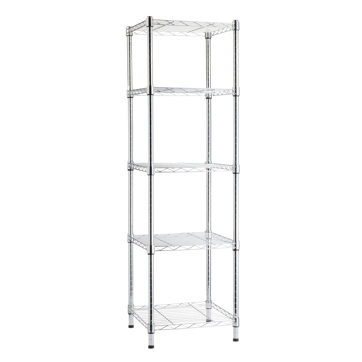 Amazon Basics 5-Shelf Adjustable Heavy Duty Steel Wire Storage Shelves for Garage
