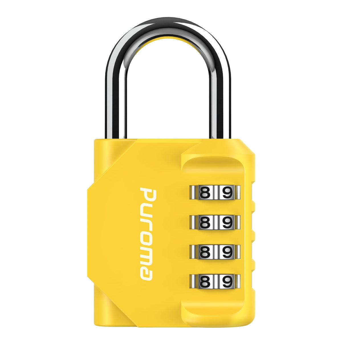 Puroma 2 Pack Combination Lock Locker 4 Digits Combo Padlock Gym Black