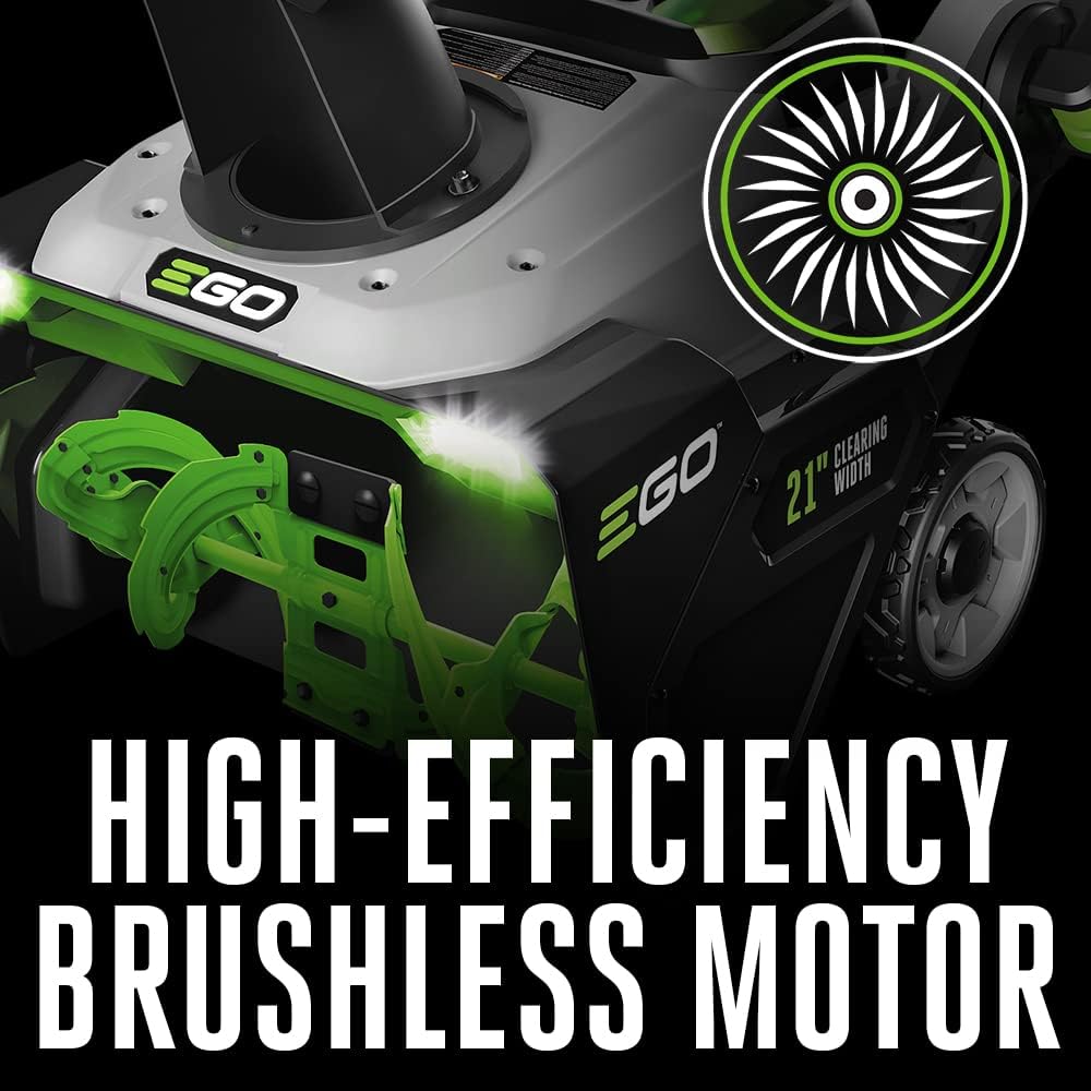 EGO Power+ 21" Electric Snow Blower, Gray/Black, Cordless Steel Auger, Includes (2) 56V 5.0Ah Batteries and Dual Port Charger, SNT2112 Father Jim Norris notebooks