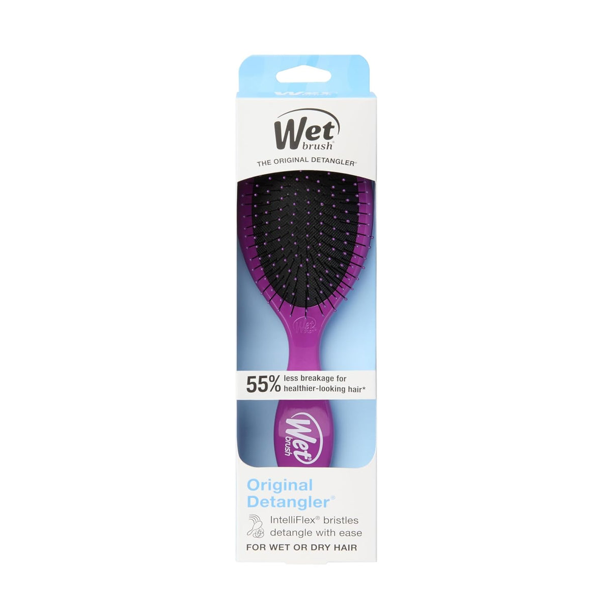 Wet Brush Original Detangler Hair Brush, Black Frost, For All Hair Textures