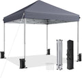 10x10 Pop Up Canopy Tent with One-Push Center Lock,Dark Gray Father Jim Norris notebooks