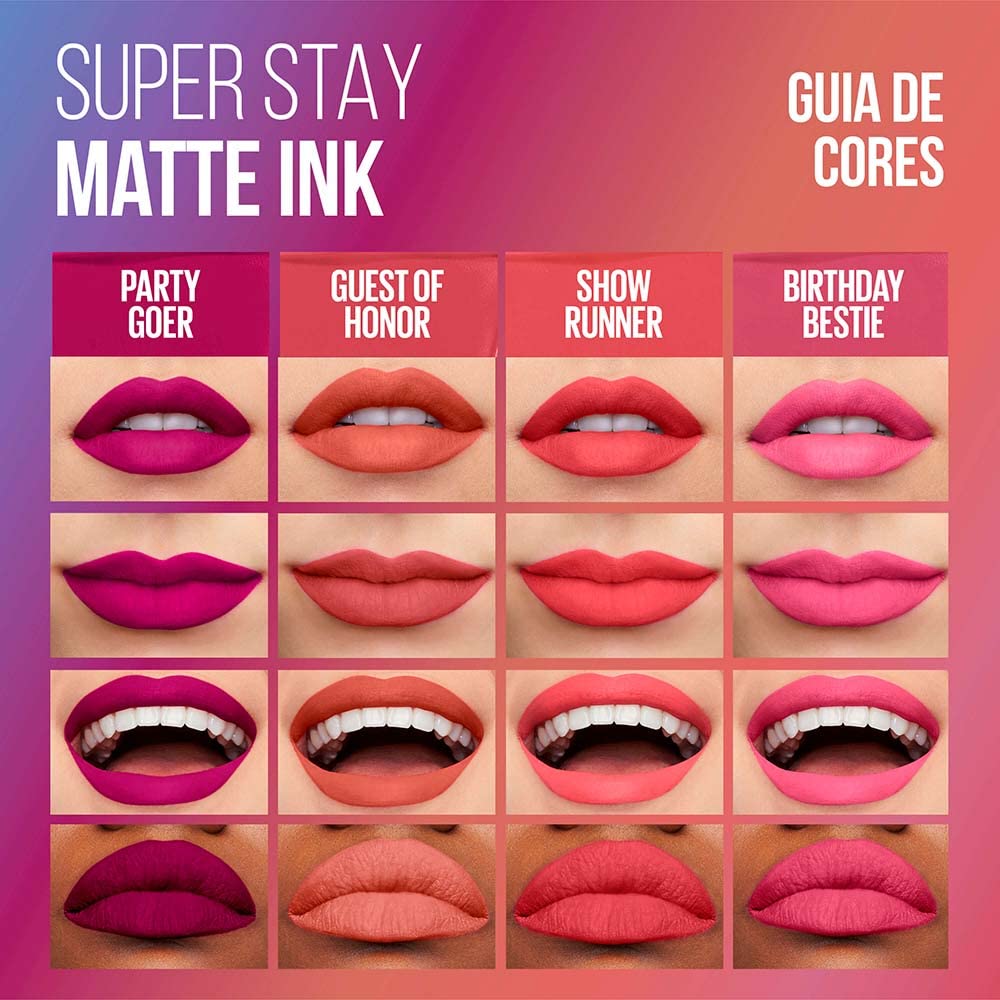 Maybelline Super Stay Matte Ink Liquid Lip Color, Moodmakers Lipstick Collection, Long Lasting, Transfer Proof Lip Makeup, Euphoric, 1 Count