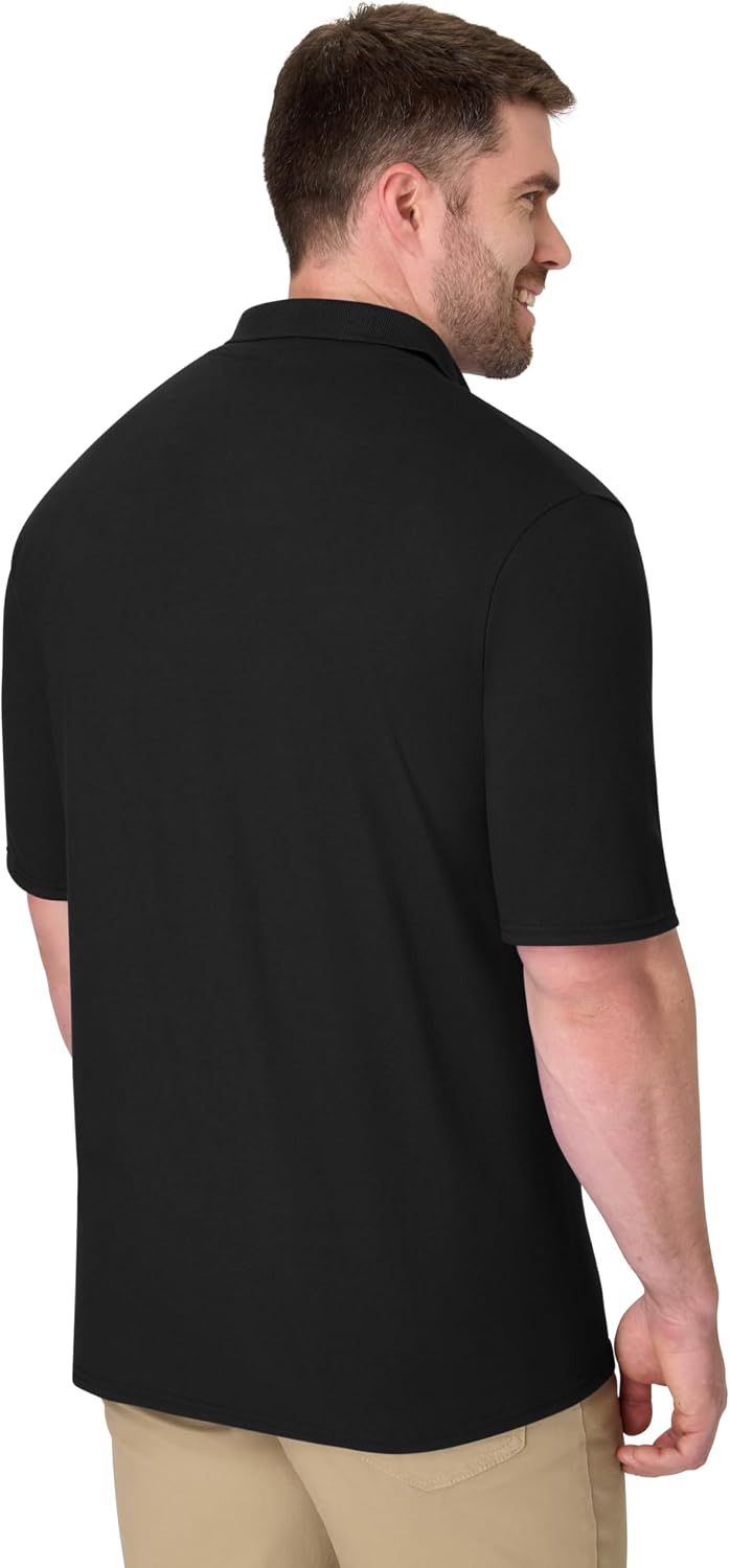 Hanes Men’s X-Temp Short Sleeve Polo Shirt, Midweight Men's Shirt