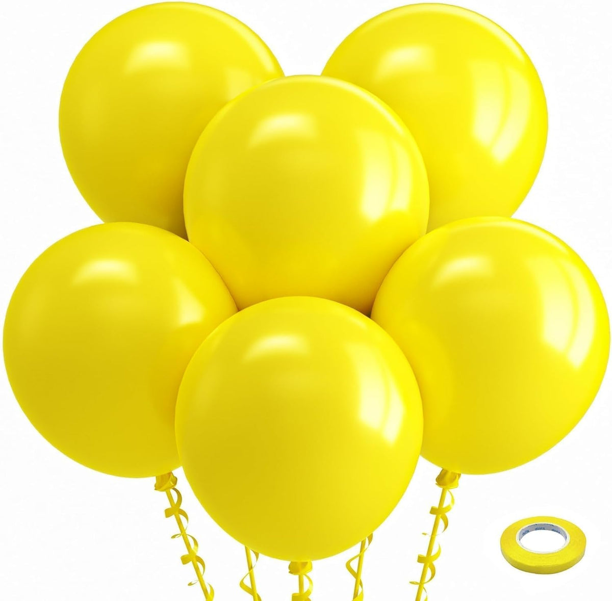 Bezente Assorted Latex Rainbow Balloons 100 Pack 12 inch