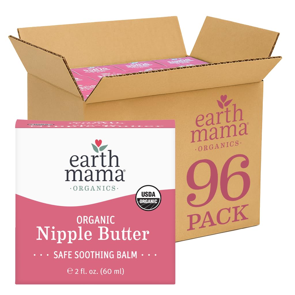 Earth Mama Organic Nipple Butter, Lanolin-Free Breastfeeding Cream, 2 fl oz