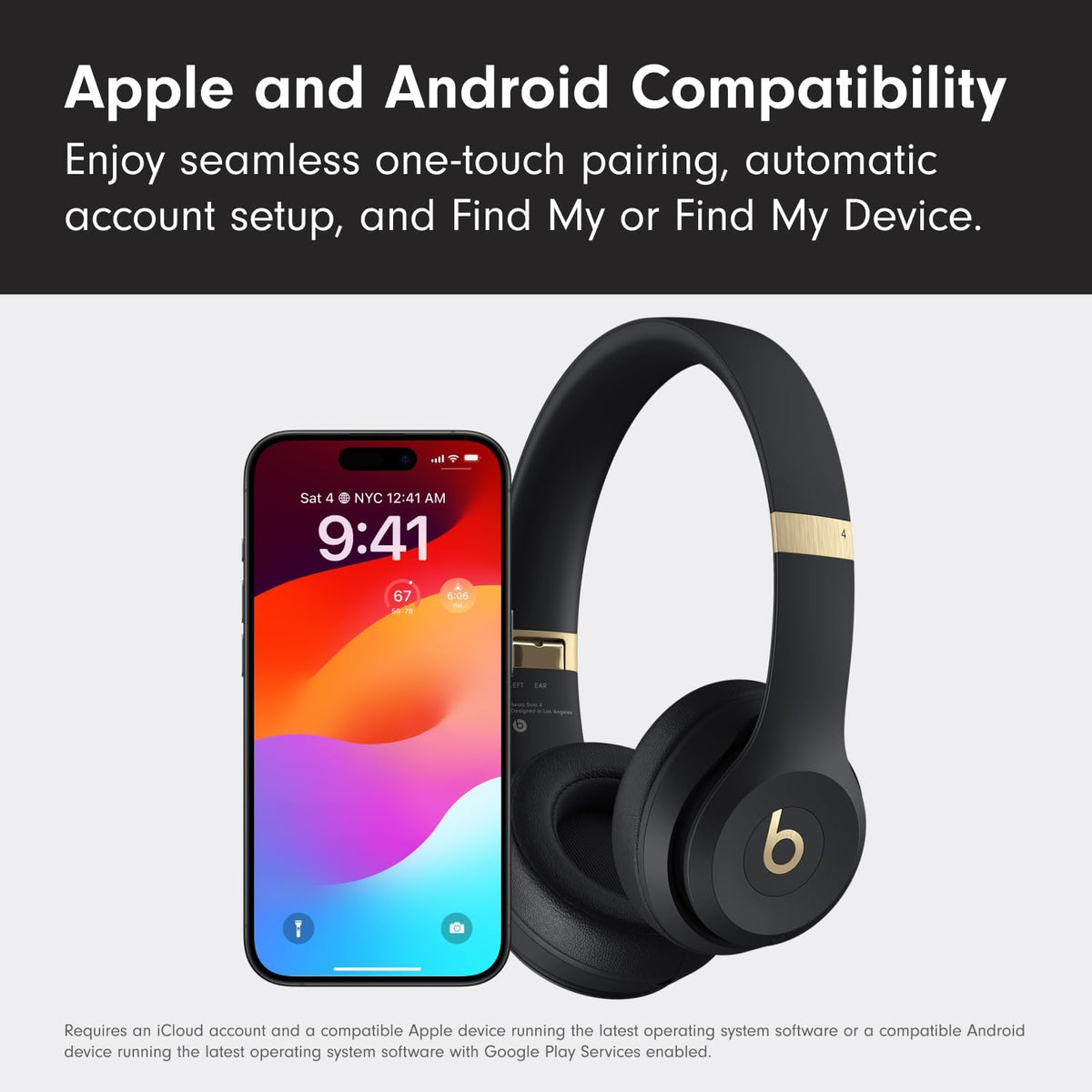 Beats Solo 4 - Wireless On-Ear Bluetooth Headphones, Up to 50-Hour Battery Life, Ultra-Lightweight Comfort, Powerful and Balanced Sound, Apple & Android Compatible - Matte Black Father Jim Norris notebooks