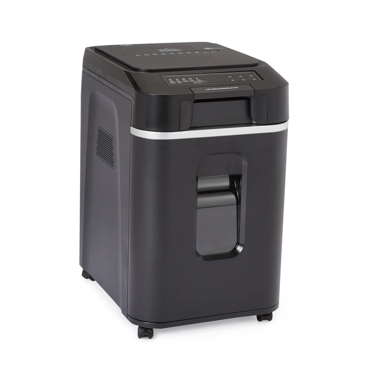 Amazon Basics 8-Sheet High Security Cross Cut Paper and Credit Card Shredder with P-4 Security, Auto Shut-off, Black Father Jim Norris notebooks