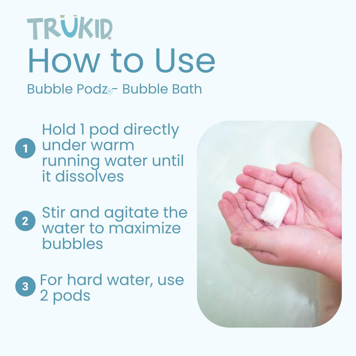 TruKid Bubble Podz Bubble Bath for Kids,