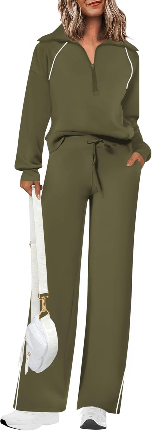 PRETTYGARDEN Women's 2 Piece Matching Lounge Set Sweatsuits