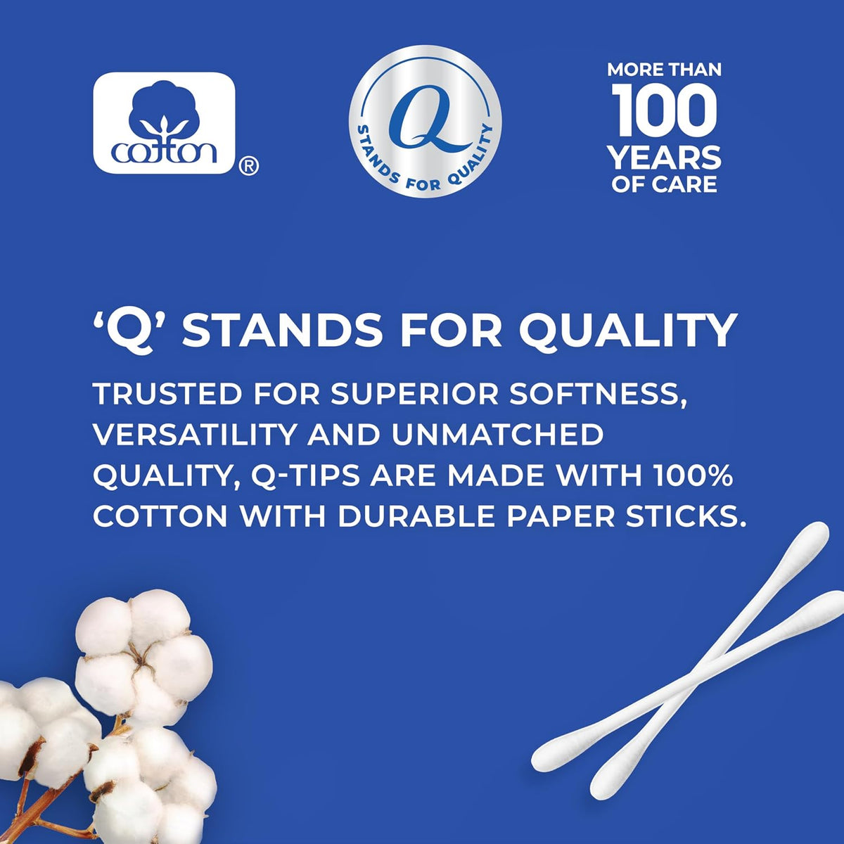Q-tips Cotton Swabs, Original, For Home, First Aid and Beauty, 100% Cotton, 500 Count Father Jim Norris notebooks