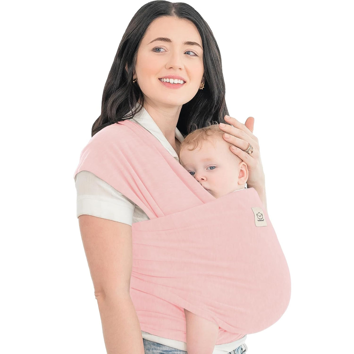 KeaBabies Baby Wrap Carrier, All in 1 Original Baby Carrier, Trendy Black