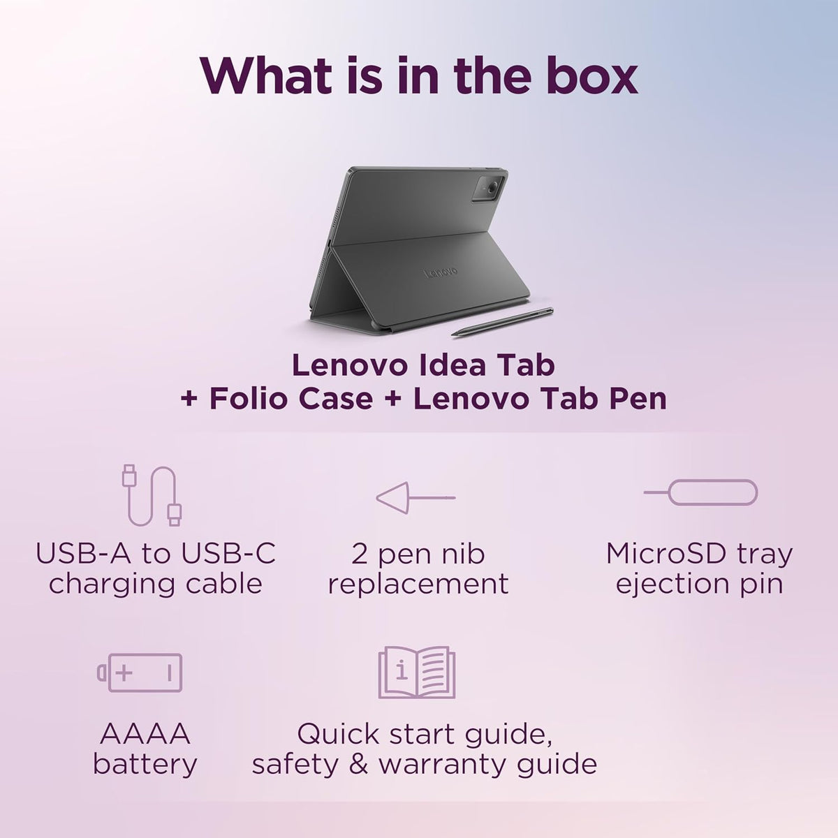 Lenovo Idea Tab - College Tablet - 11″ 2.5K IPS Touchscreen Display - 90Hz - MediaTek Dimensity 6300-8 GB Memory - 256 GB Storage - Integrated Arm Mali-G57 MC2 - Tab Pen and Folio Case Father Jim Norris notebooks