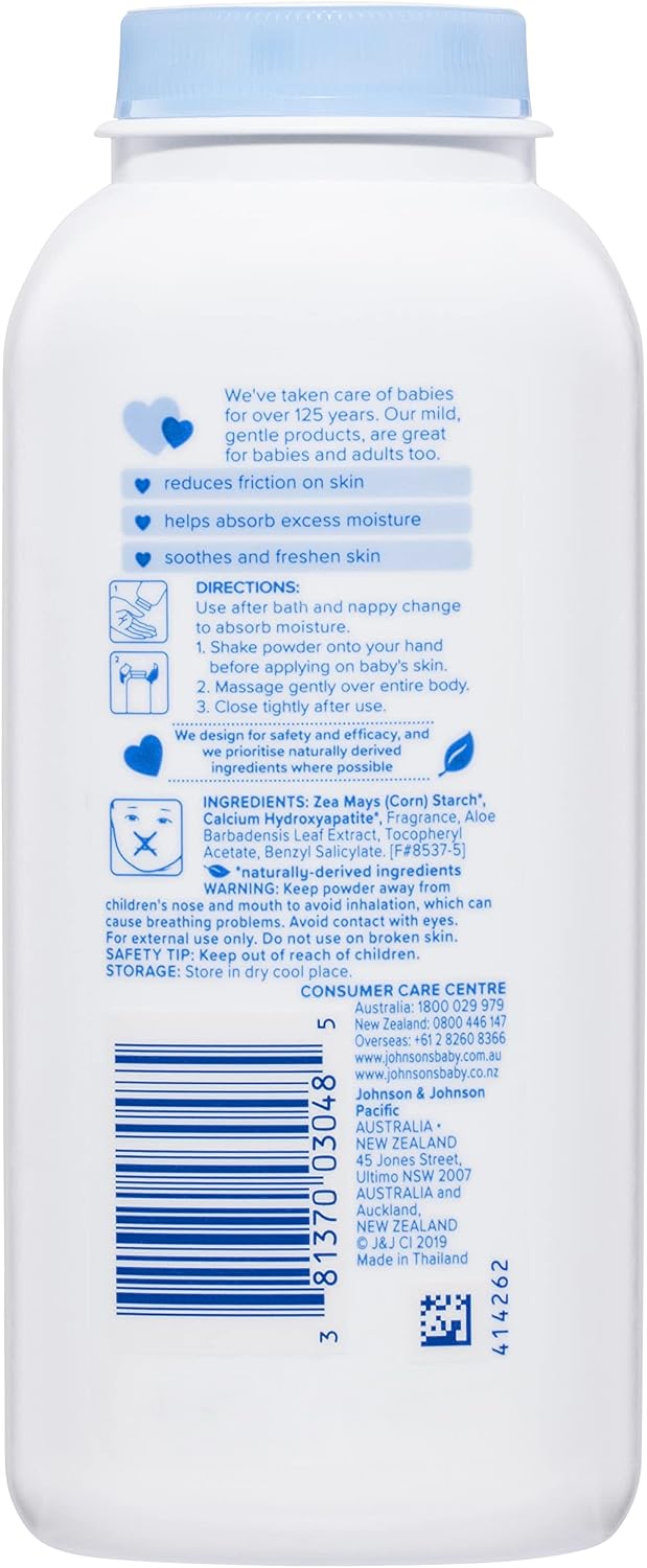 Johnson's Baby Naturally Derived Cornstarch Baby Powder, 1.5 oz
