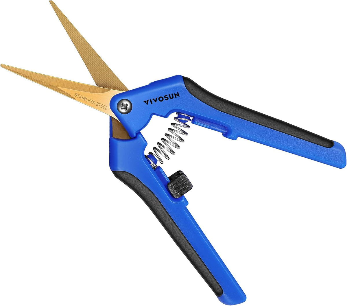 VIVOSUN 6.5 Inch Gardening Scissors Hand Pruner Pruning Shear with Straight Stainless Steel Blades Orange 1-Pack Father Jim Norris notebooks