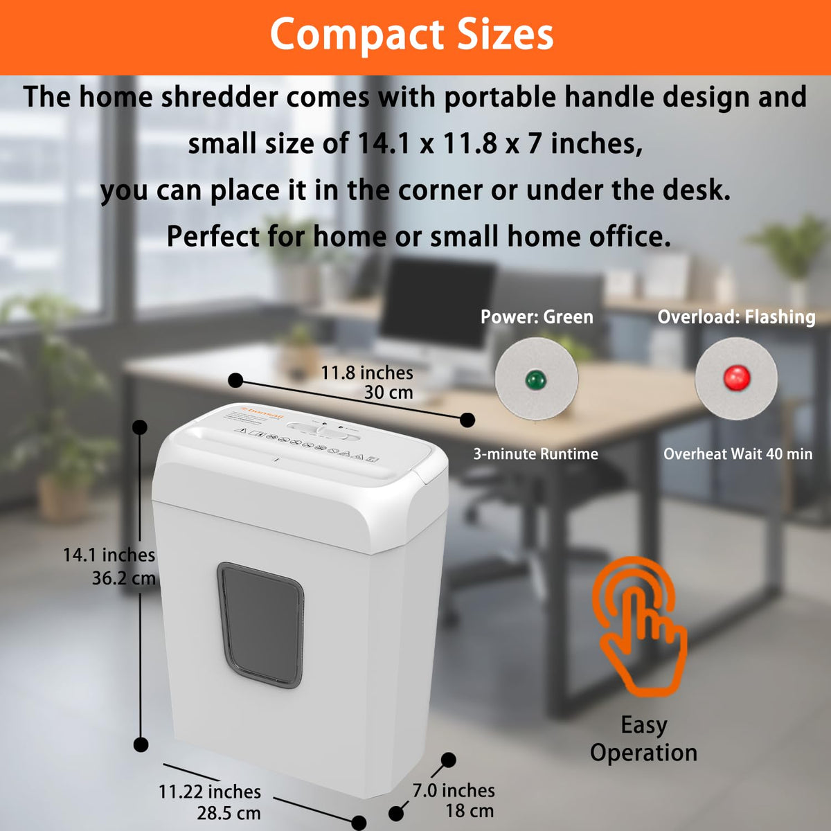 Bonsaii 6-Sheet Micro Cut Paper Shredder for Home, High Security Level P-4 Father Jim Norris notebooks