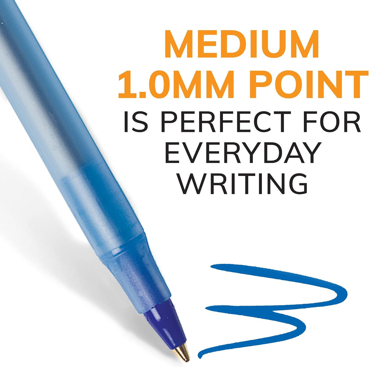 BIC Round Stic Xtra Life Ballpoint Pen, Ultra Long Lasting and Consistent Ink Flow, 60-Count in Black Ink Father Jim Norris notebooks
