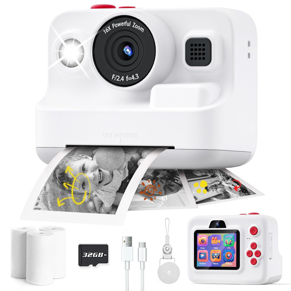 Dylanto Kids Camera Instant Print,1080P Kids Instant Cameras that Print Photos,Christmas Birthday Gifts for Girls Age 3-12,Portable Toy for 3 4 5 6 7 8 9 10 Year Old Girls Boys Pink Father Jim Norris notebooks