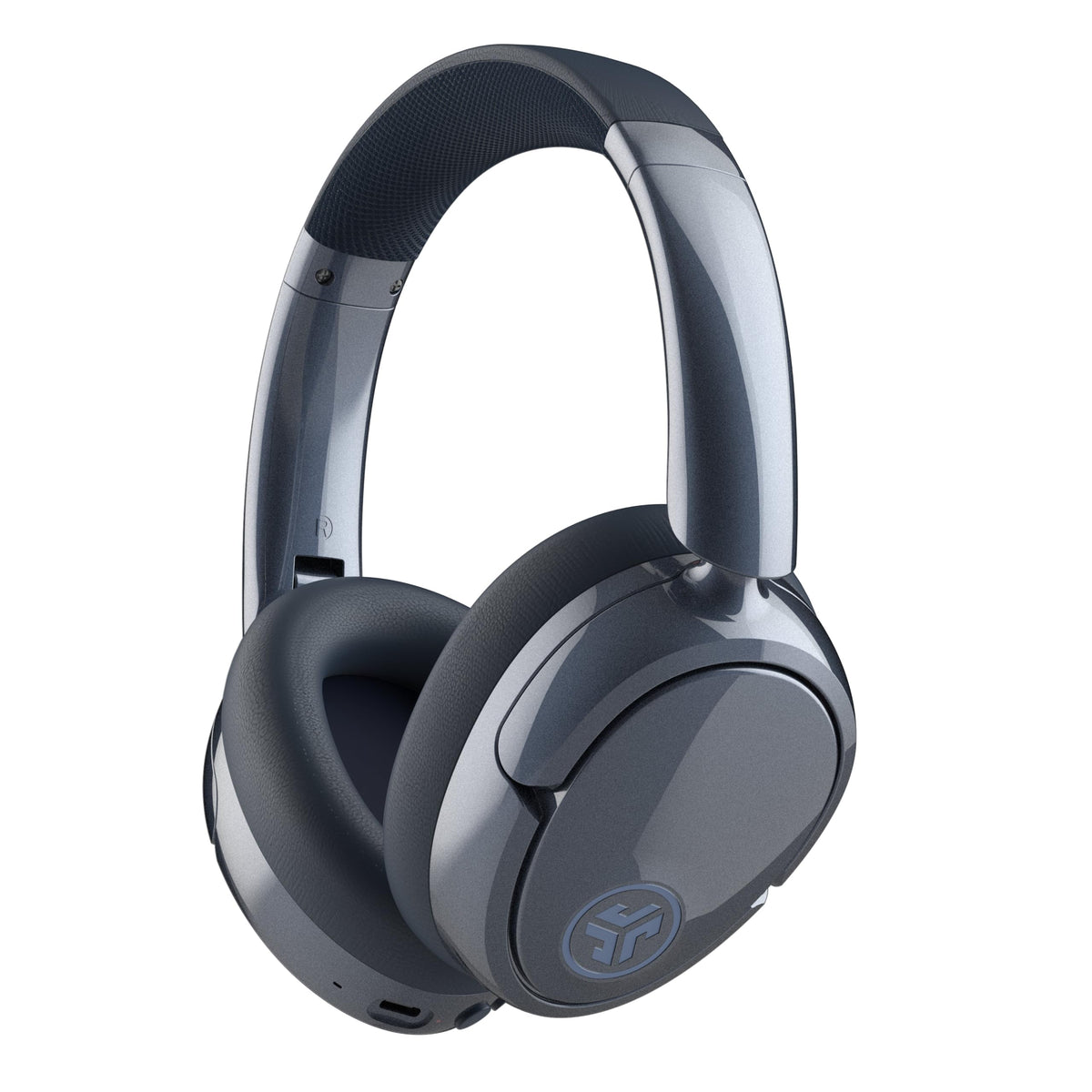JLab JBuds Lux ANC Wireless Over-Ear Headphones, Limited Edition Navy Father Jim Norris notebooks