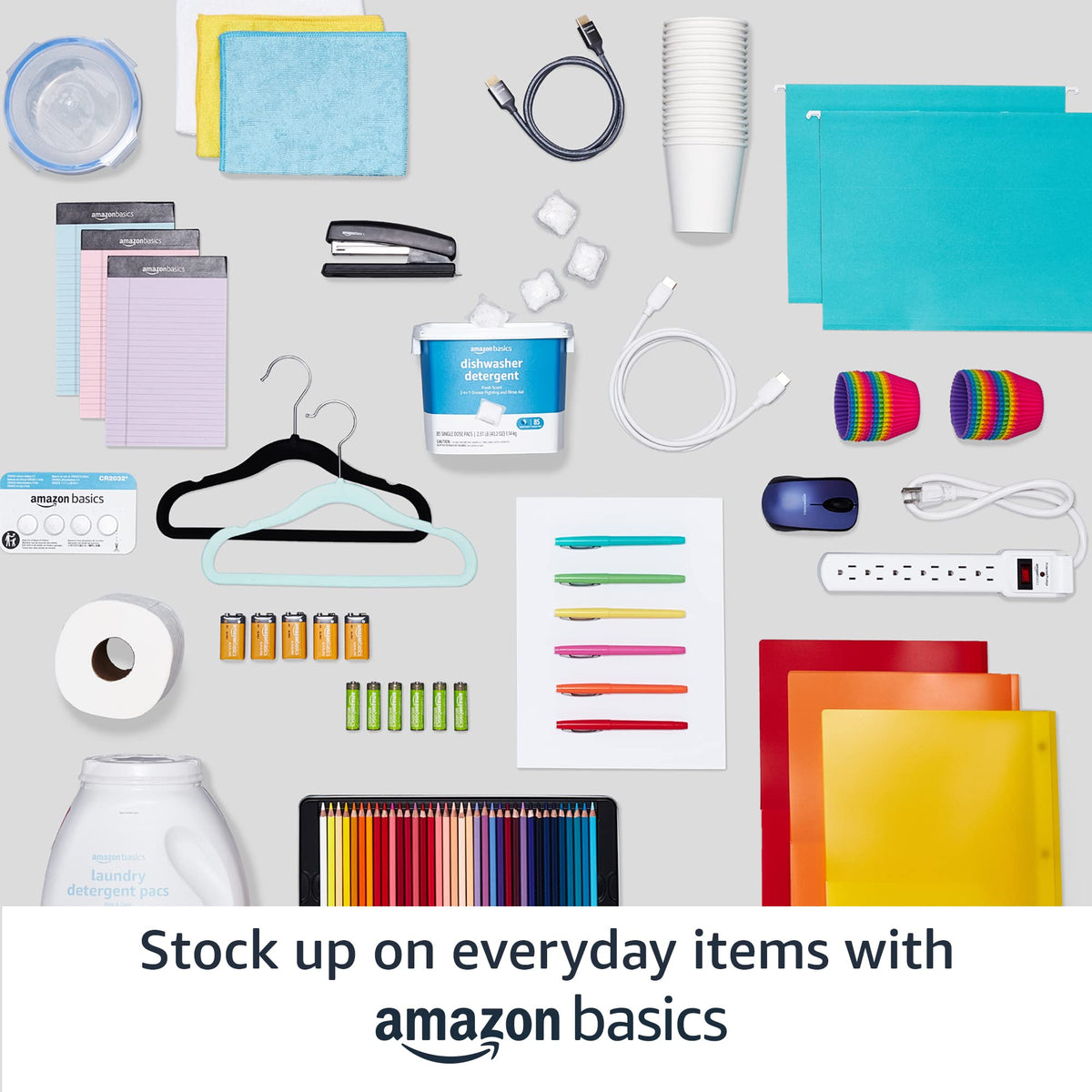 Amazon Basics 5-Shelf Adjustable Heavy Duty Steel Wire Storage Shelves for Garage