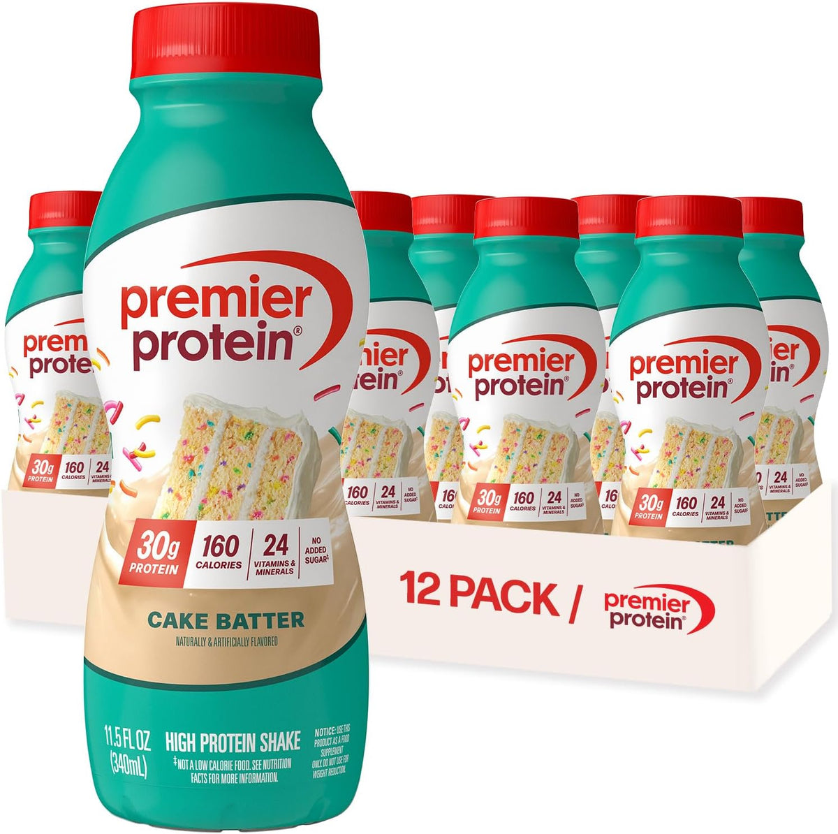 Premier Protein 30g High Protein Shake, Chocolate, 12 Pack