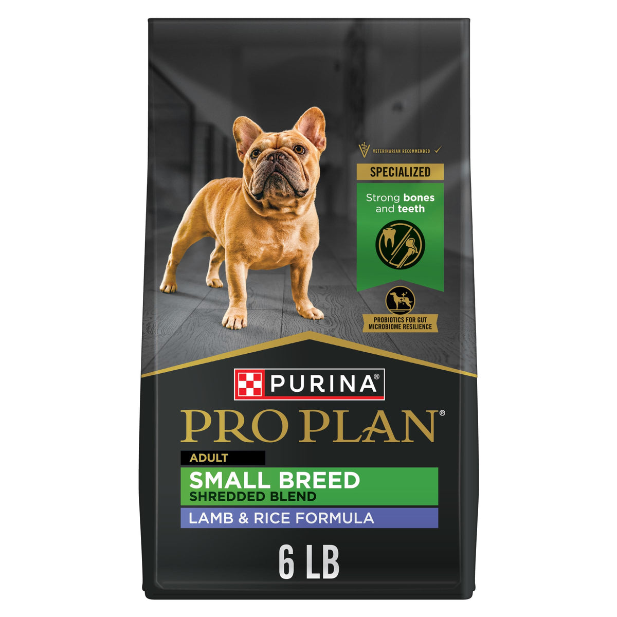 Purina Pro Plan Small Breed Dry Dog Food, Shredded Blend, 6 lb Bag