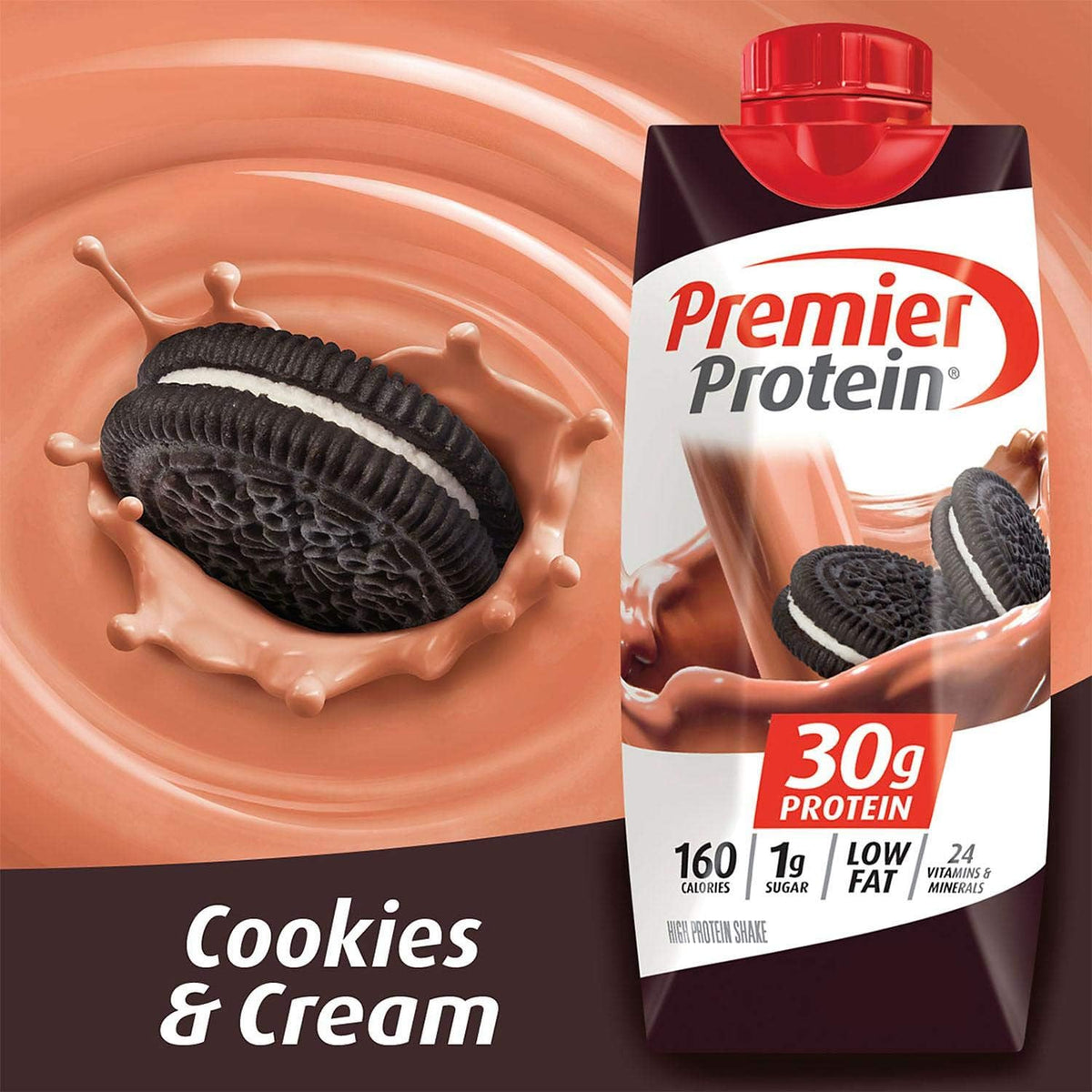 Premier Protein 30g High Protein Shake, Chocolate, 12 Pack