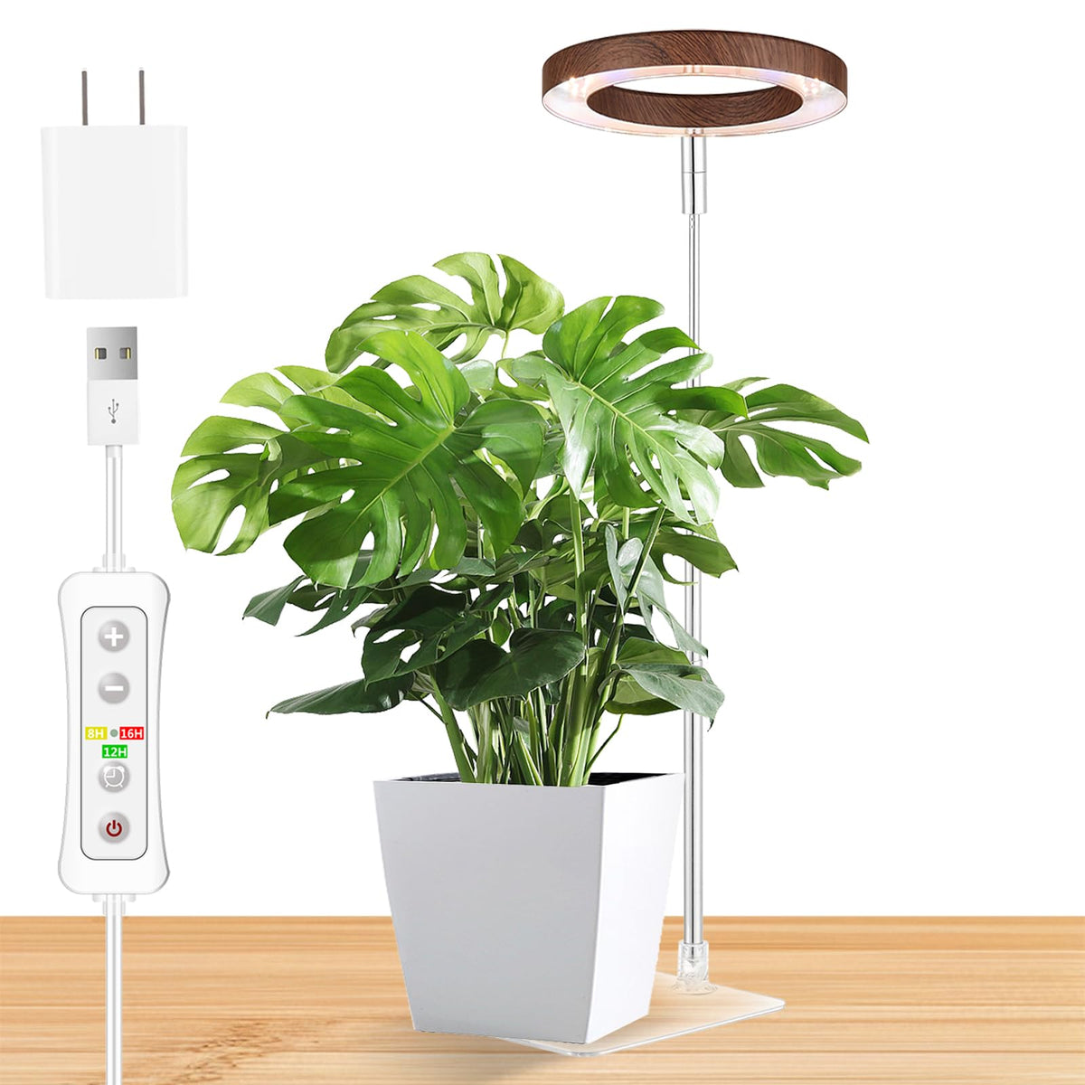 Yadoker 144 LEDs Full Spectrum Plant Grow Light for Indoor Plants,Height Adjustable, 6.3" Aluminum Housing,Automatic Timer with 8/12/16 Hours,10-Level Brightness,Black Plant Light with Base,2 Pack Father Jim Norris notebooks