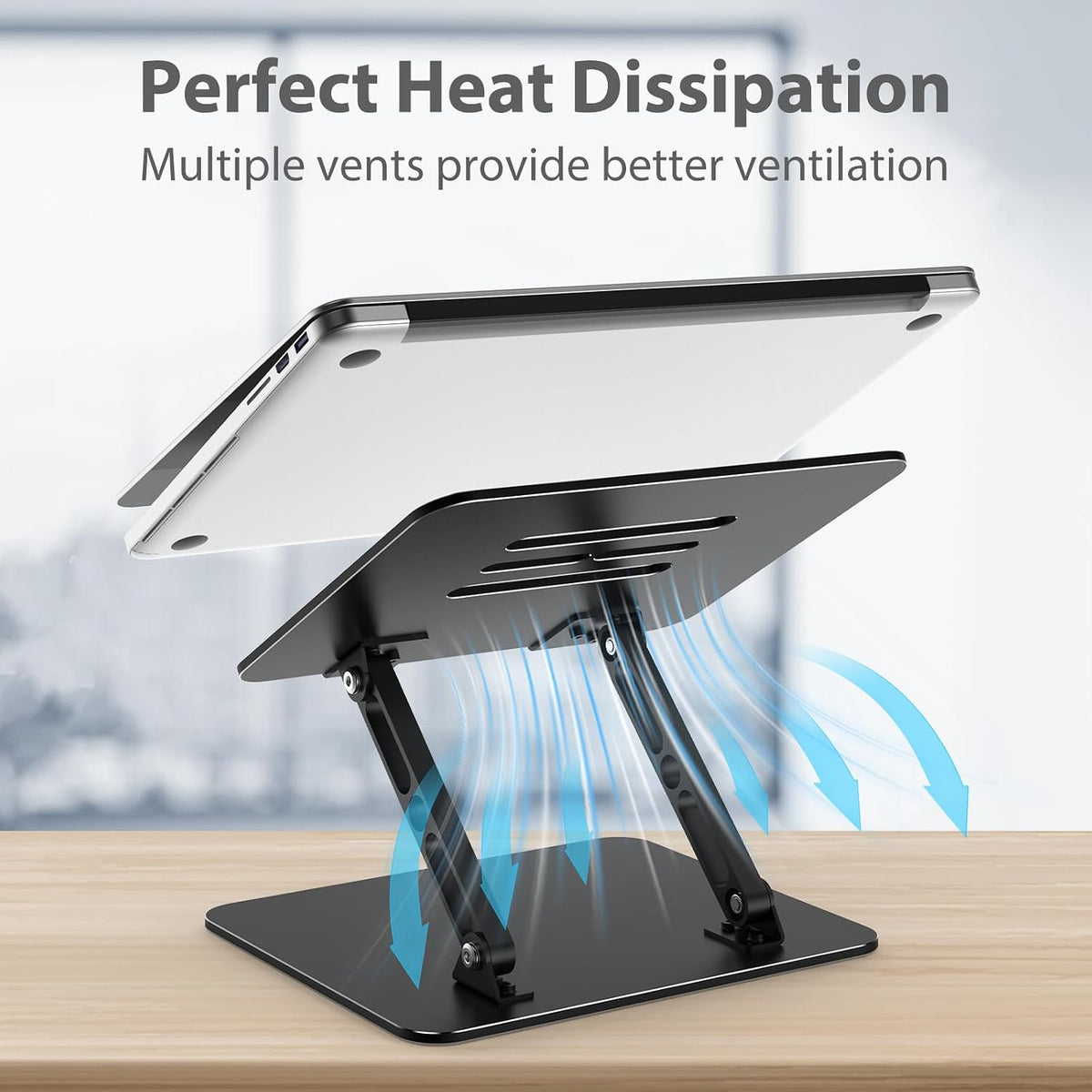 Adjustable Laptop Stand for Desk, Metal Laptop Riser Holder Father Jim Norris notebooks