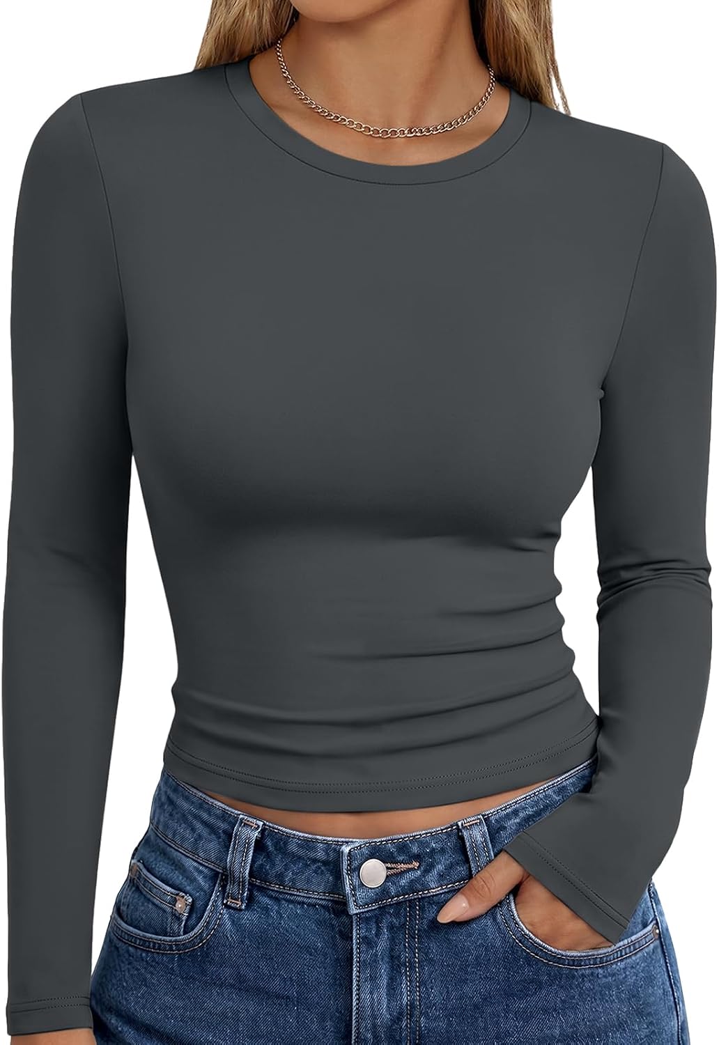 Trendy Queen Womens Long Sleeve T Shirts Fall Fashion Basic Y2K Tops 2026 Father Jim Norris notebooks