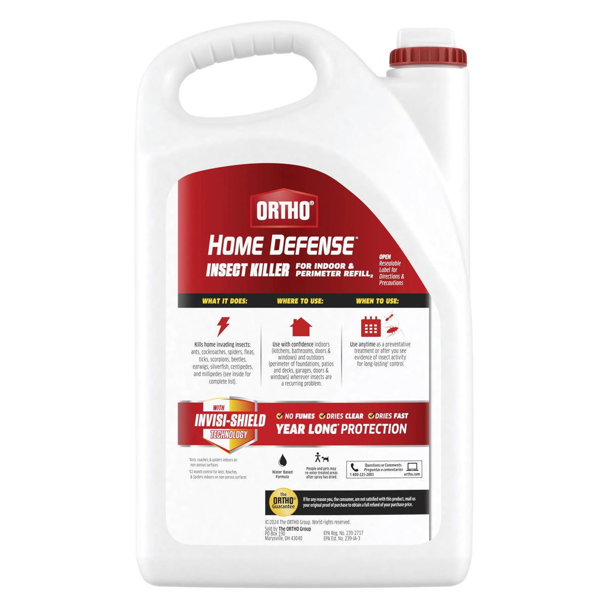 Ortho Home Defense Insect Killer for Indoor & Perimeter2, Wand, 1.33 gal. Father Jim Norris notebooks