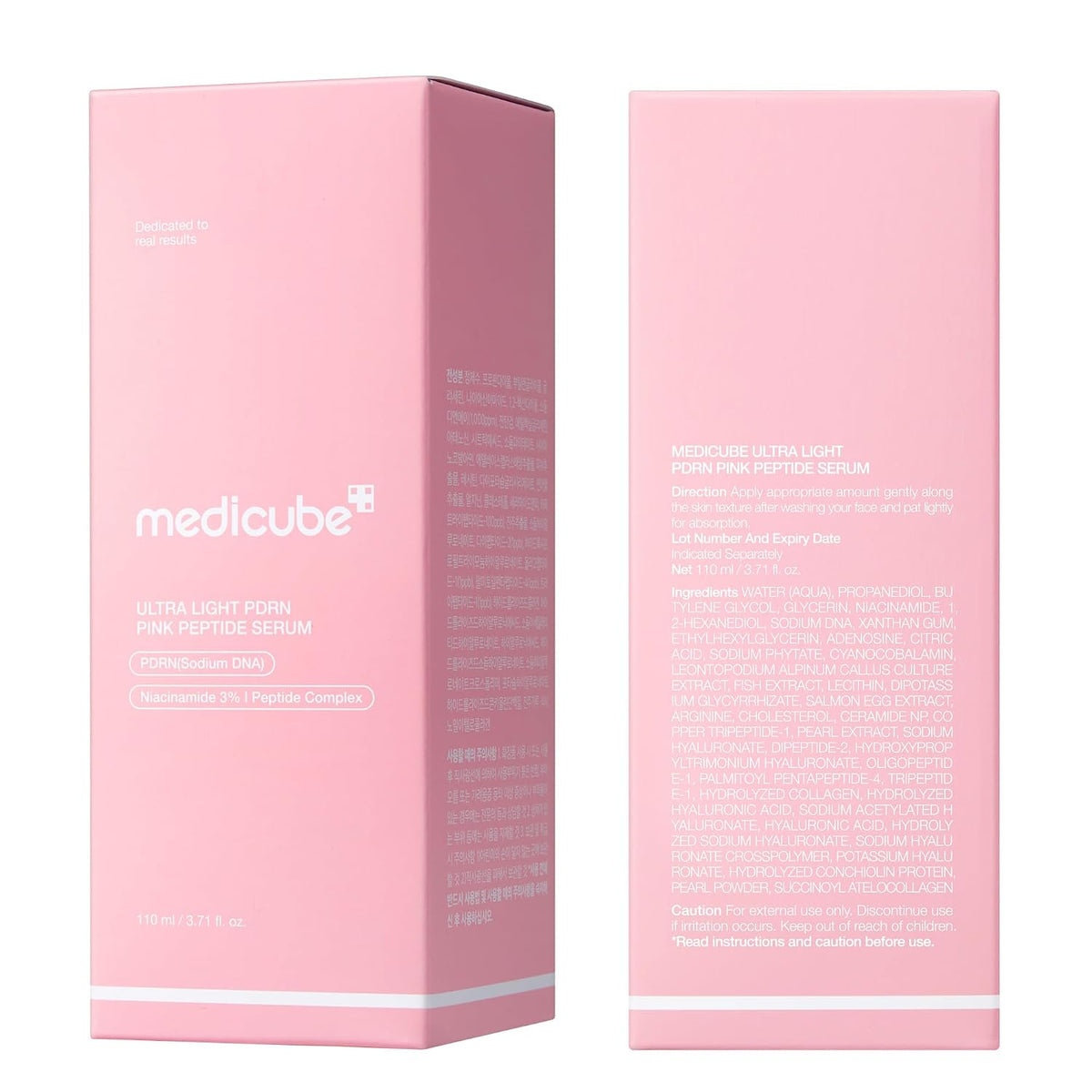 medicube PDRN Pink Peptide Serum with Salmon DNA, Firmer, Even-Looking Skin