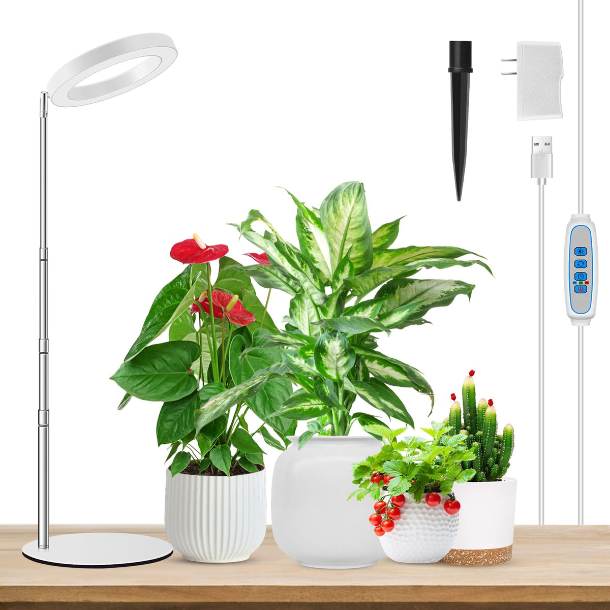 Aokrean Grow Lights for Indoor Plants Growing, Full Spectrum with Base Father Jim Norris notebooks