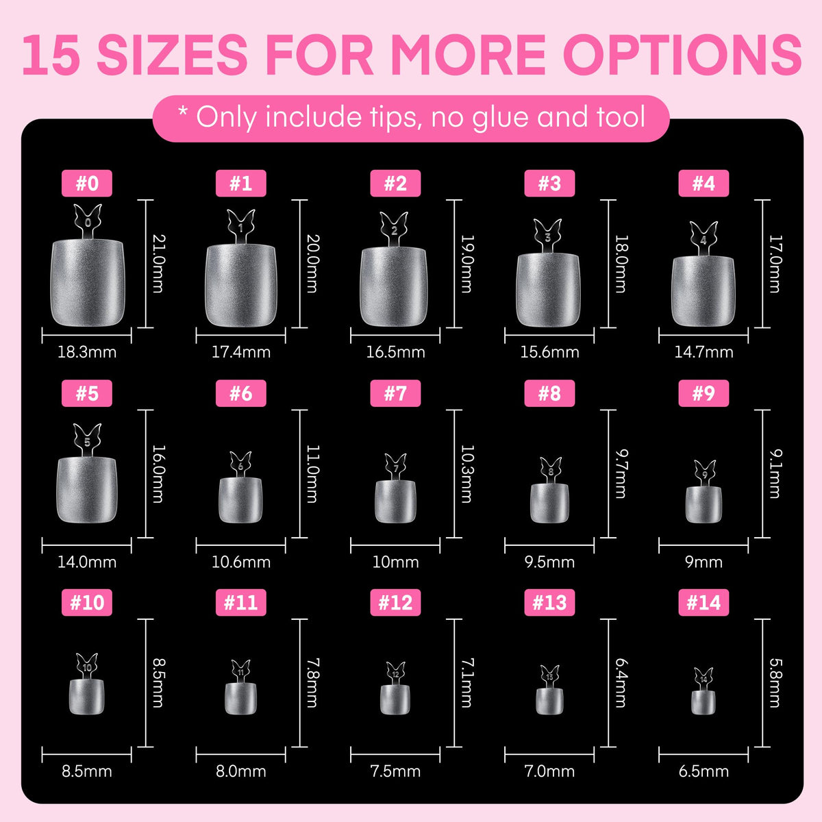 UNA GELLA Short Almond Nail Tips 504PCS Short Fake Nails Soft Press Ons