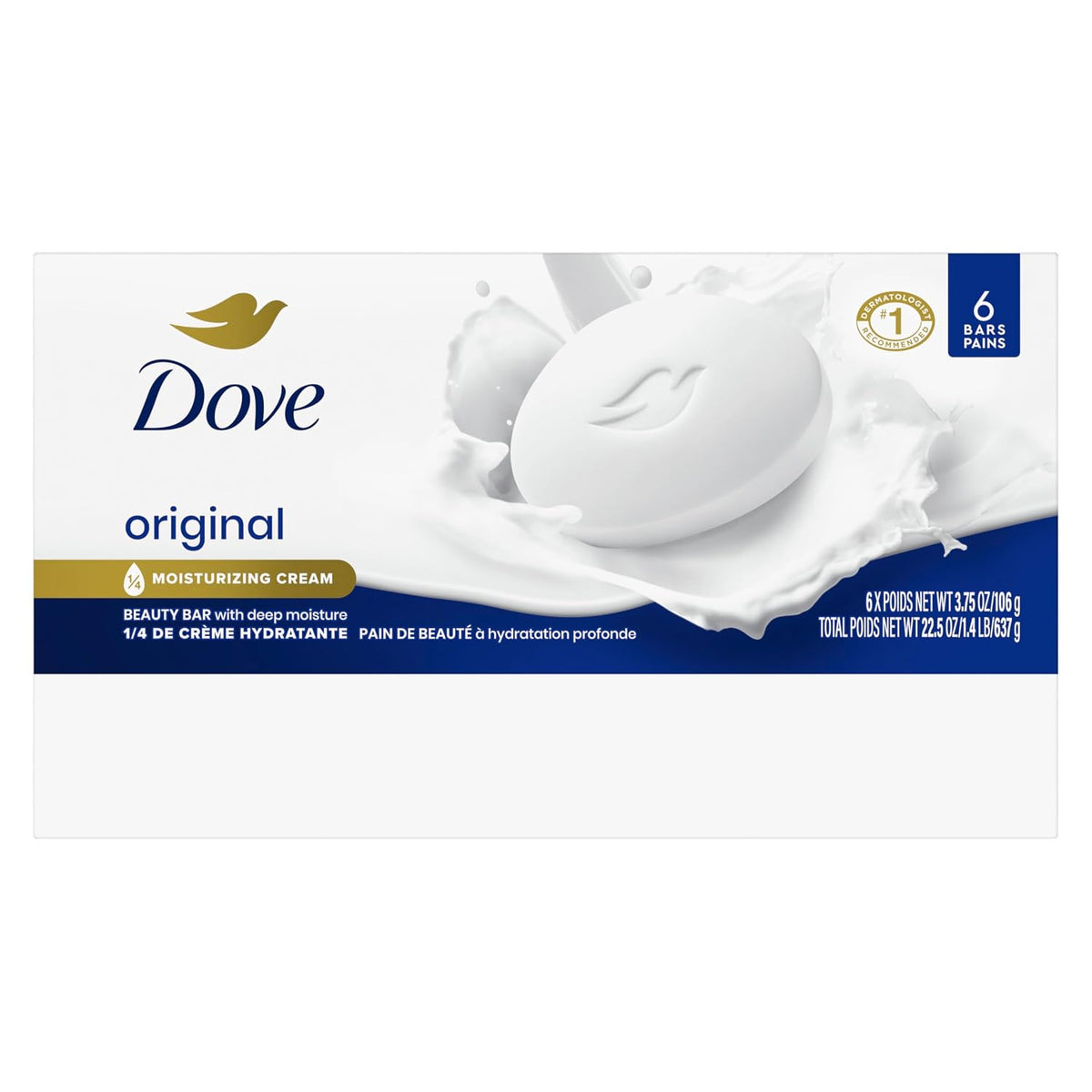 Dove Beauty Bar Soap Original 8 Count for Soft